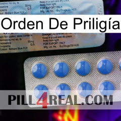 Orden De Priligía 39